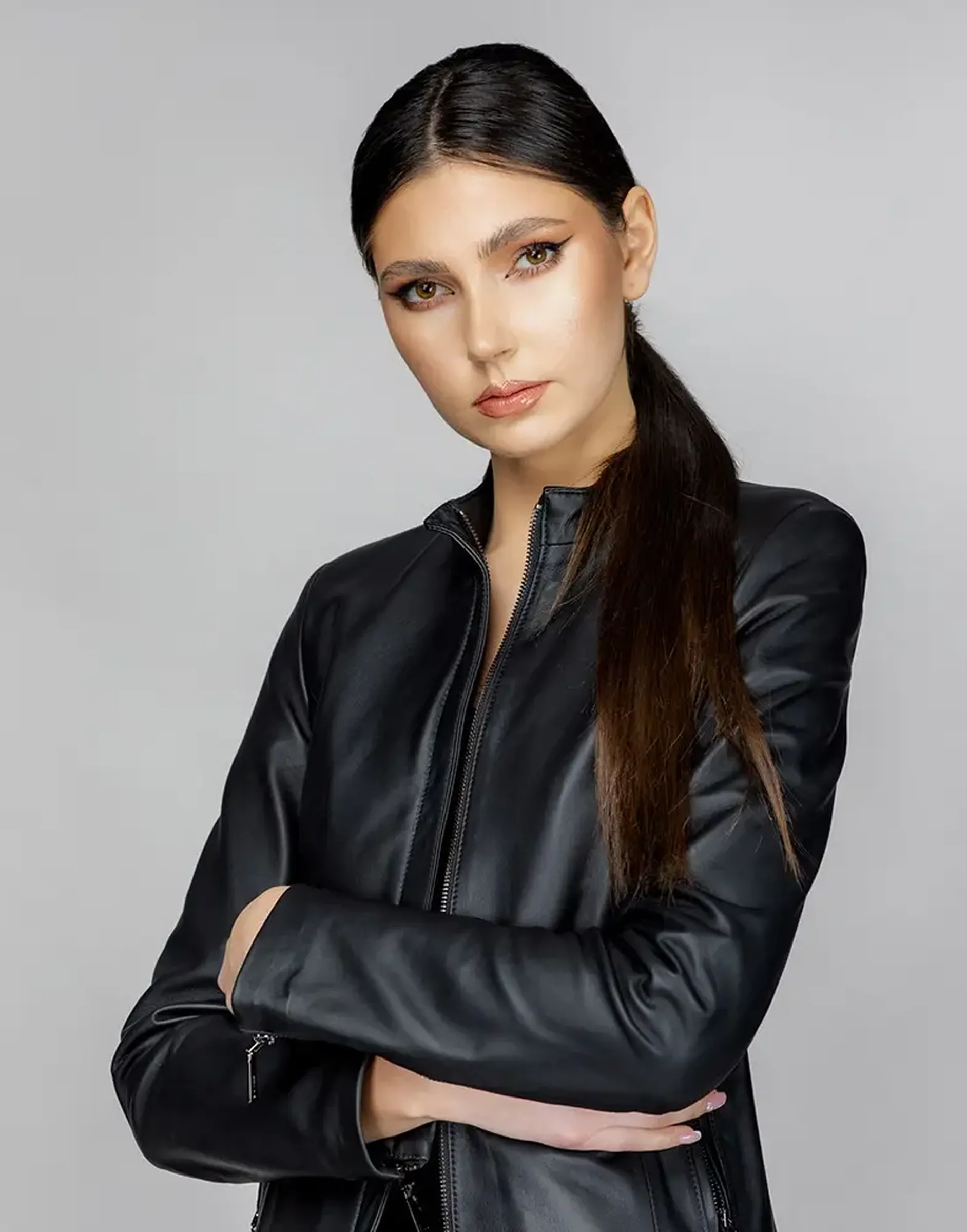 Geacă de Damă din Piele de Miel Model Andreea